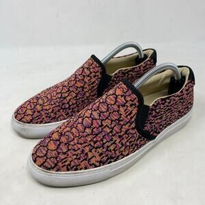 Skechers Pink Slip On Print Air Cool Memory Foam Womens Size 7.5